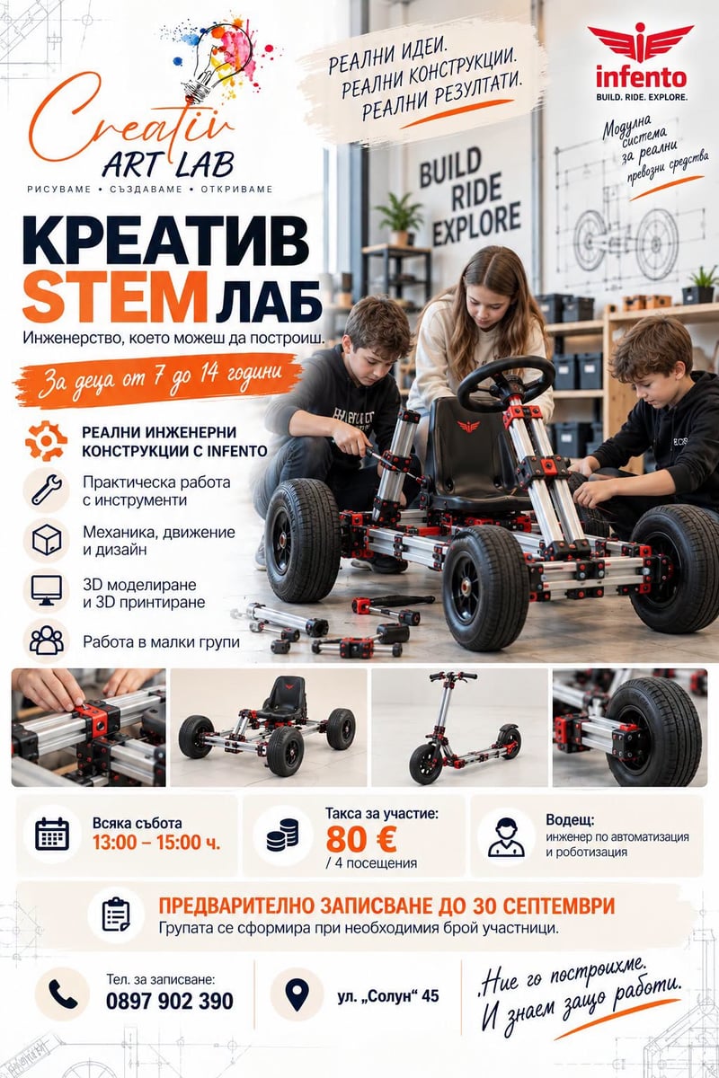 Плакат: КРЕАТИВ STEM ЛАБ
