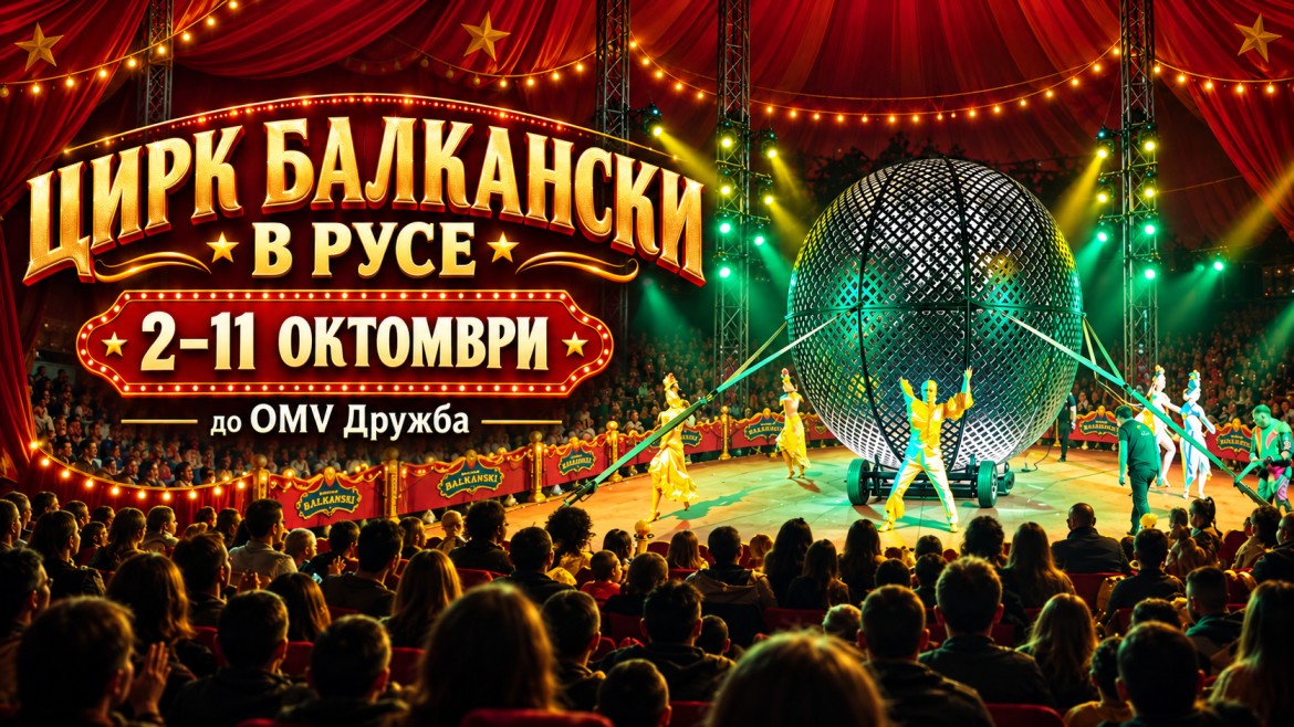 Плакат: Цирк Балкански в Русе