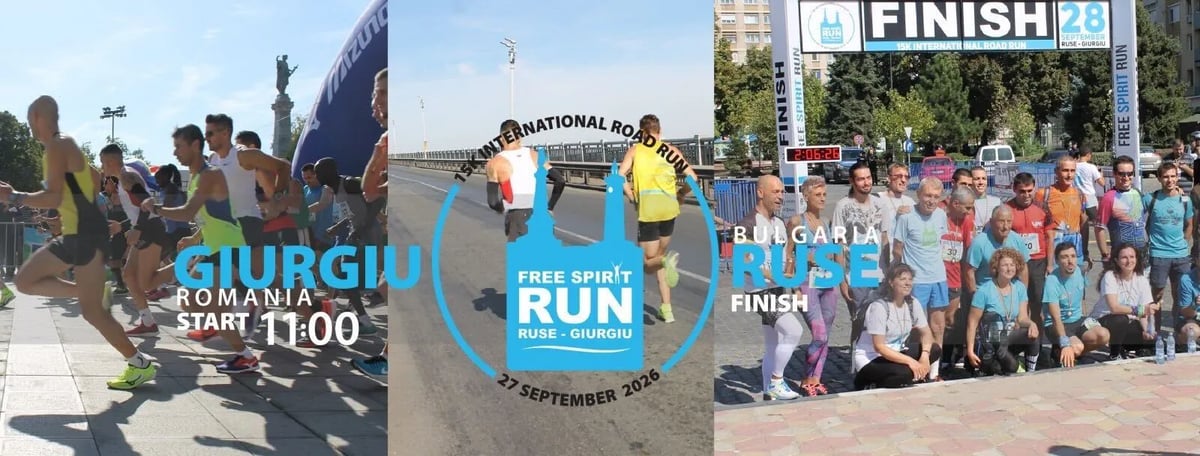 Плакат: Free Spirit Run Ruse - Giurgiu 2026