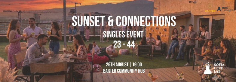 Плакат: Sunset & Connections: Singles Event