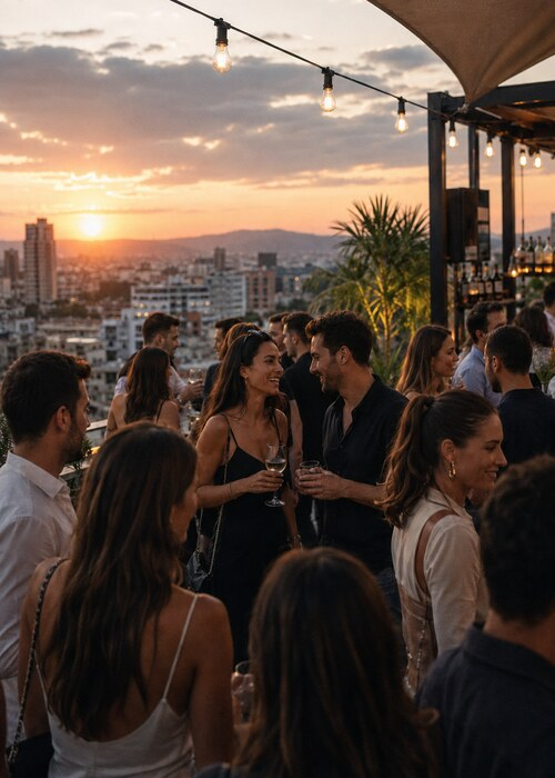 Плакат: Last Rooftop Date Night of the Summer 🌅