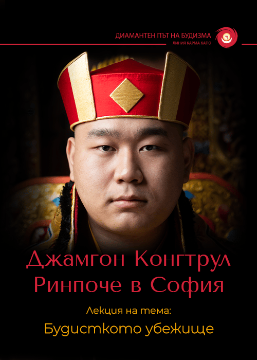 Плакат: Лекция на Джамгон Конгтрул Ринпоче в София