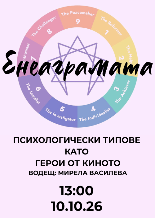 Плакат: Енеаграмата - Психологически типове като герои от киното