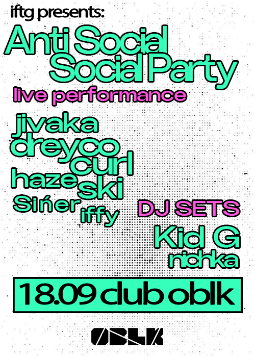 Плакат: Issues For The Government presents: Anti Social Social Party