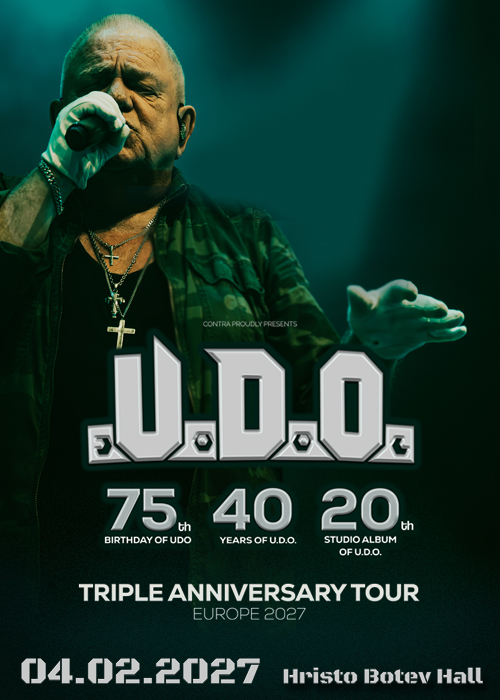 Плакат: U.D.O. - TRIPLE ANNIVERSARY Tour 2027