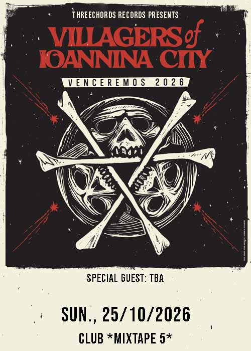 Плакат: VILLAGERS OF IOANNINA CITY Live in Sofia/ Threechords