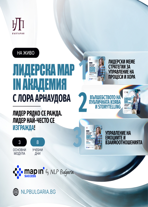 Плакат: Лидерска MAP IN Академия