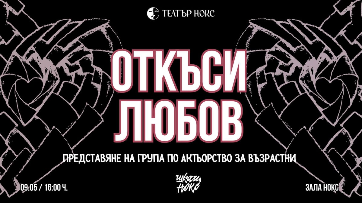 Плакат: Откъси Любов - представяне на група по Актьорство