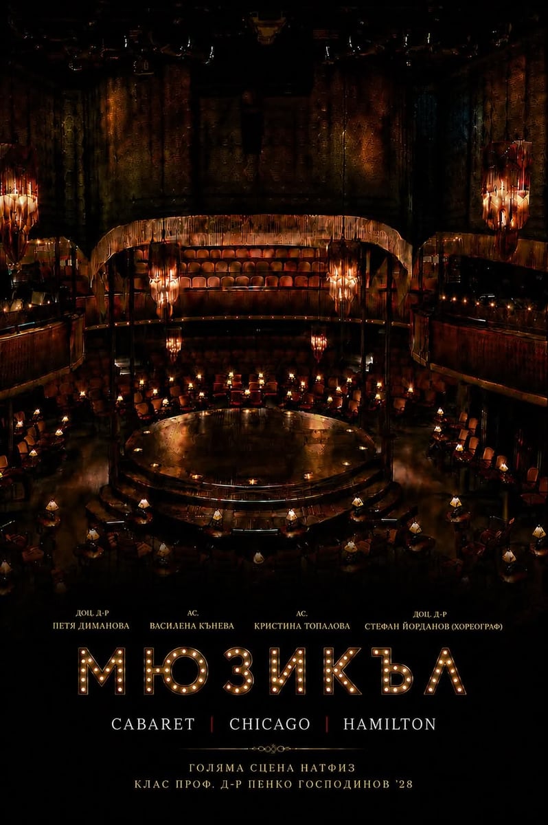 Плакат: Мюзикъл - годишен изпит по вокал