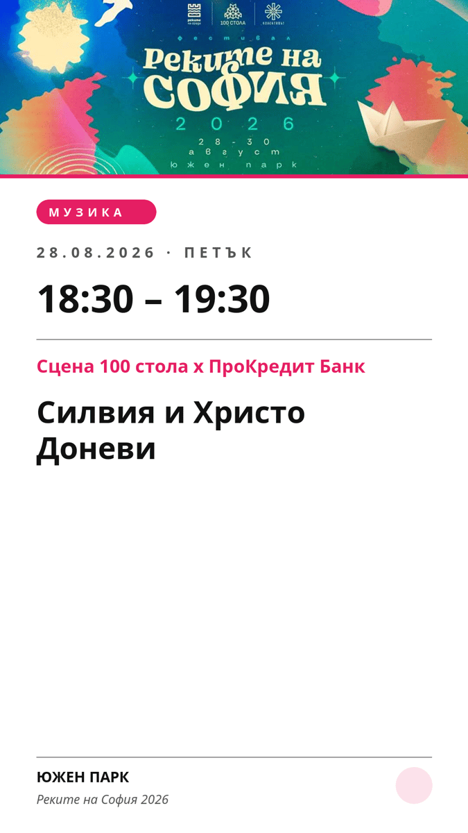 Плакат: Силвия и Христо Доневи