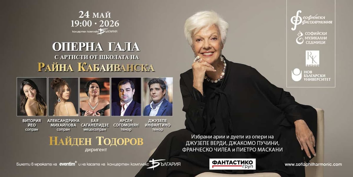 Плакат: Съвместен концерт с школата на Райна Кабаиванска/НБУ