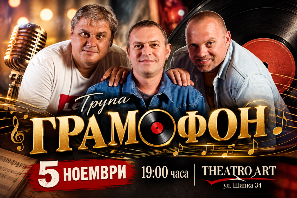 Плакат: Концерт на група ГРАМОФОН