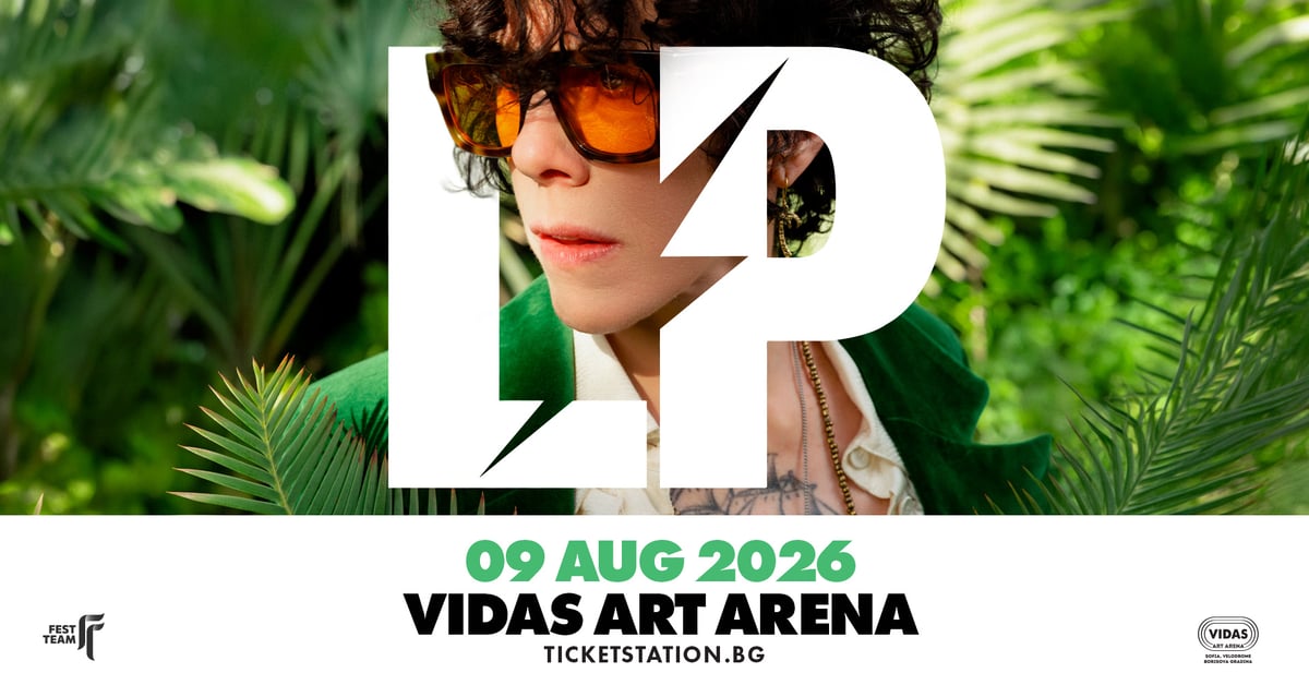 Плакат: LP @ Vidas Art Arena, Sofia, 09.08.2026