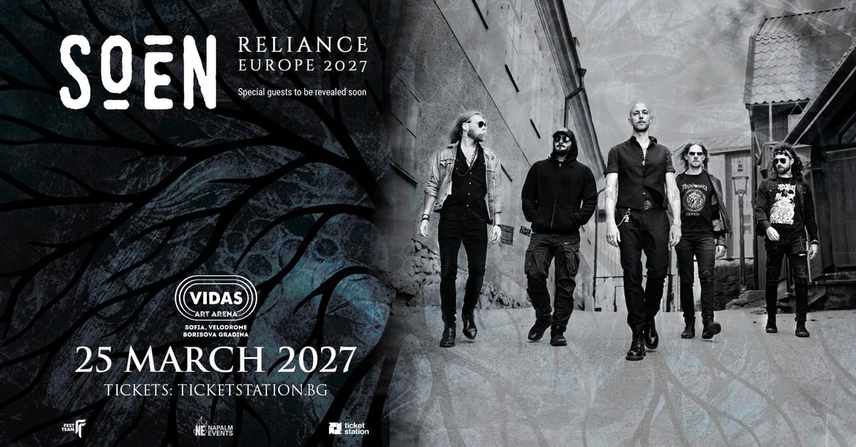 Плакат: SOEN @ Vidas Art Arena, 25.03.2027