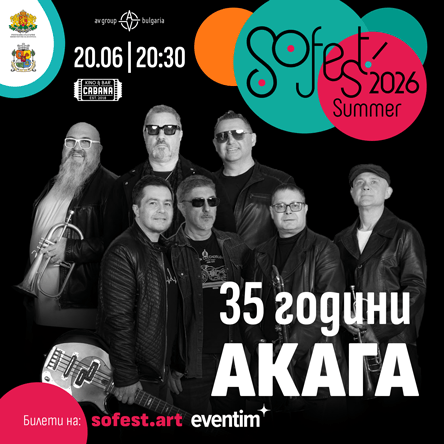 Плакат: SoFest представя 35 години АКАГА