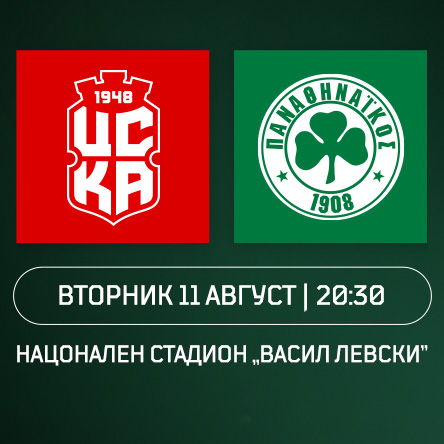 Плакат: FC CSKA 1948 - FC PANATHINAIKOS