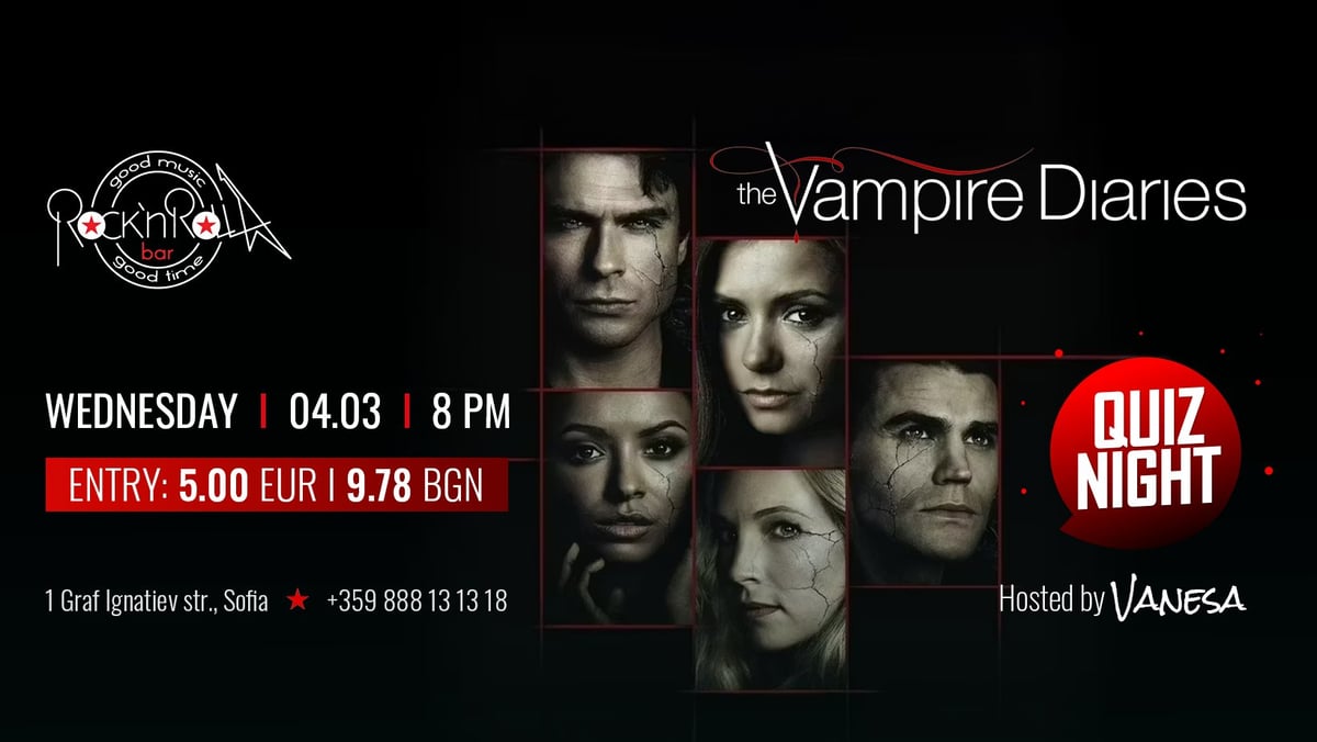Плакат: The Vampire Diaries - Quiz Night